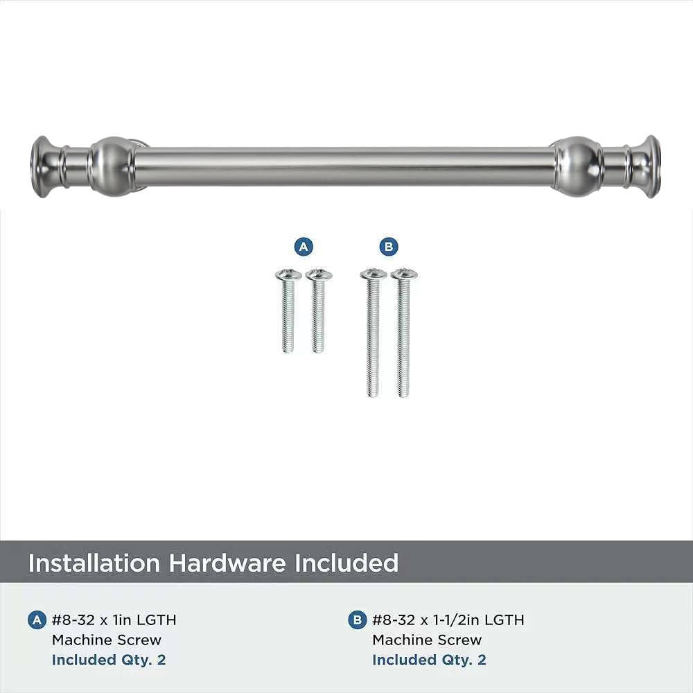 10 Pack 3-3/4inch(96mm) Hole Center Brushed Satin Nickel Cabinet Pulls Solid Heavy Duty Pull Cabinet Hardware Handle