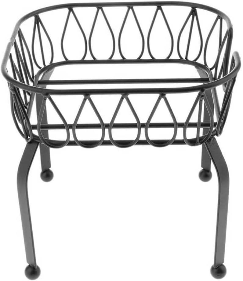 Metal Iron Drink Dispenser Stand Basket Tea Bucket Holder Stand for Pub Bar Cafe Tea Wine Beer Used S