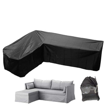Patio Sofa Cover Sectional Waterproof L Shape Corner Sofa Cover Outdoor Dust-Proof Anti-UV Furniture Couch Cover for