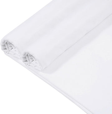 20 Yard 100% Cotton Muslin Fabric, 48" Wide, Medium Weight - White