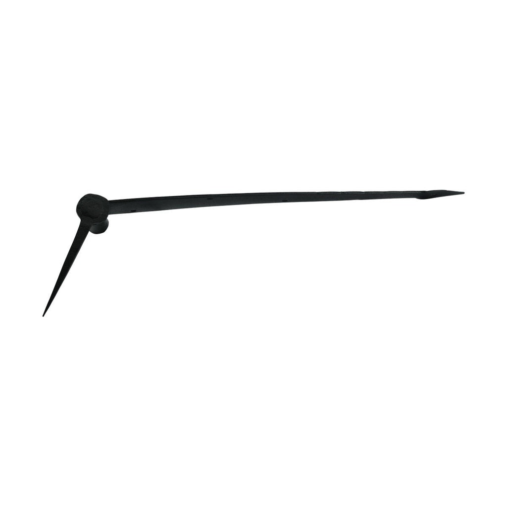 Supply Black Spear Tip Strap Pintle Hinge 16 in. Long Diamond Etch Style Wrought Iron Lift Off Pin Hinges for Doors
