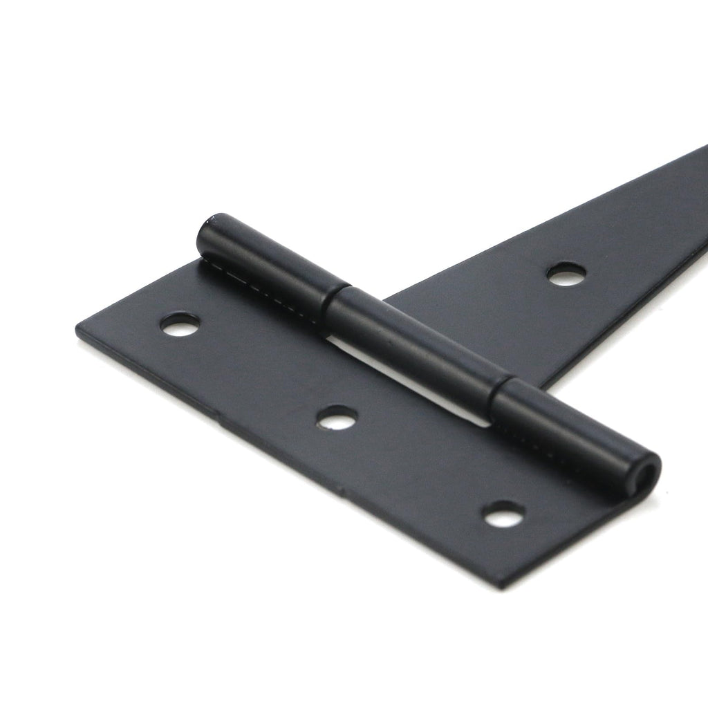 8Pcs Black Strap Hinges, 4-Inch