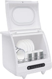 Portable Countertop Dishwasher with Inlet and Drainage Pipe