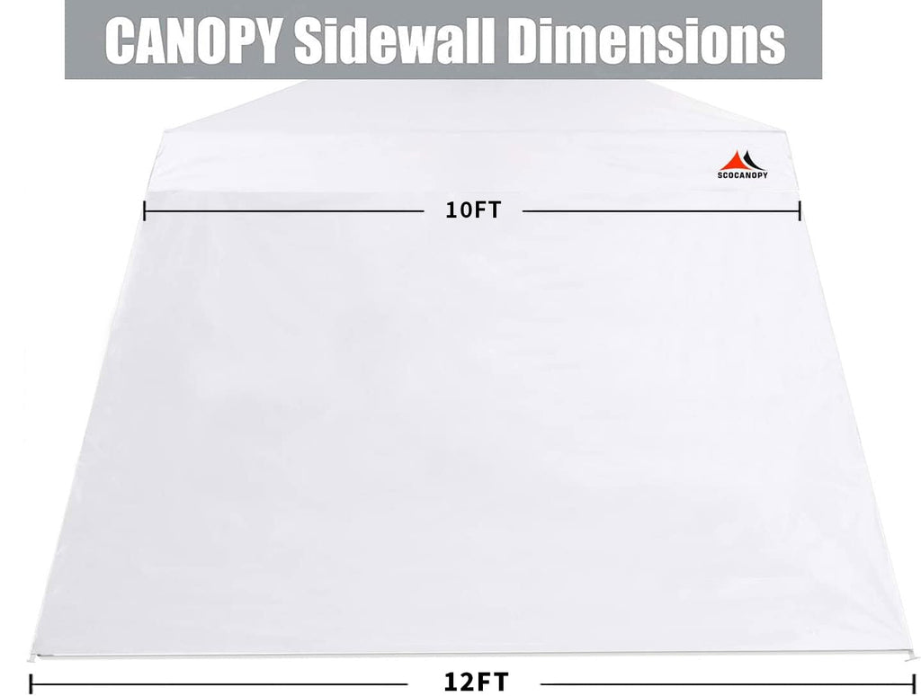 SideWall for 11x11, 12x12 Slant Leg Canopy Frame, 3 Pack SunWall Only, Blue