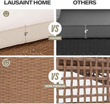 8-Piece PE Rattan Outdoor Patio Furniture Set | Beige All-Weather Resistant with Thick Cushions for Backyard, Garden & Porch