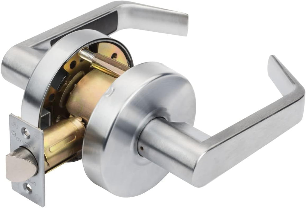 Grade 2 Commercial Duty Passage Lever, ADA, Satin Chrome Finish - Door Lever