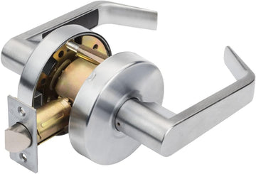 Grade 2 Commercial Duty Passage Lever, ADA, Satin Chrome Finish - Door Lever