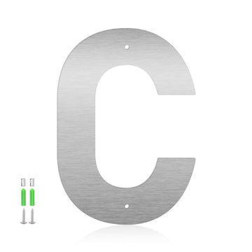 28 Inch Metal Letters, Stainless Steel Floating House Numbers and Address Letters, Modern Metal Letters for Outdoor