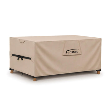 Rectangular Patio Furniture Cover 88L x 58W x 28H Inch, Waterproof 600D Heavy Duty Oxford Outdoor Table Cover