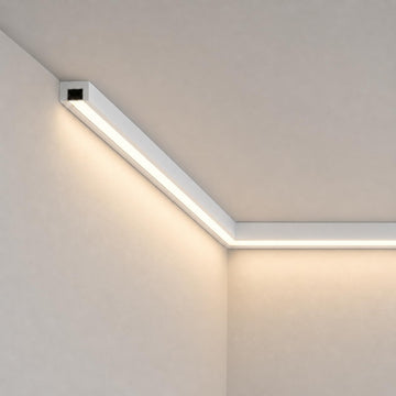 10 Pcs LED Crown Molding, 47.2" Ceiling Trim with Hidden LED Channel