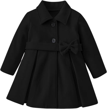 Toddler Girls Dress Coat Wool Peacoat Fall Winter Outfits
