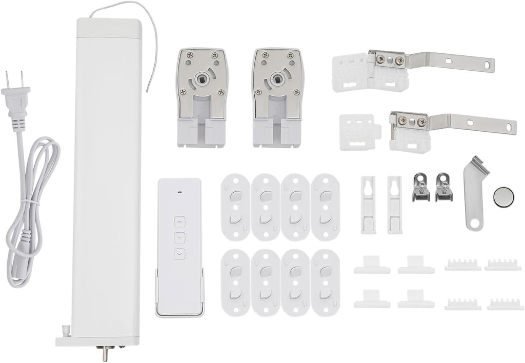Electric Curtain Tracks, Smart Curtain Track Retractable Motorized Curtain Rail W/Remote Control, Compatible With