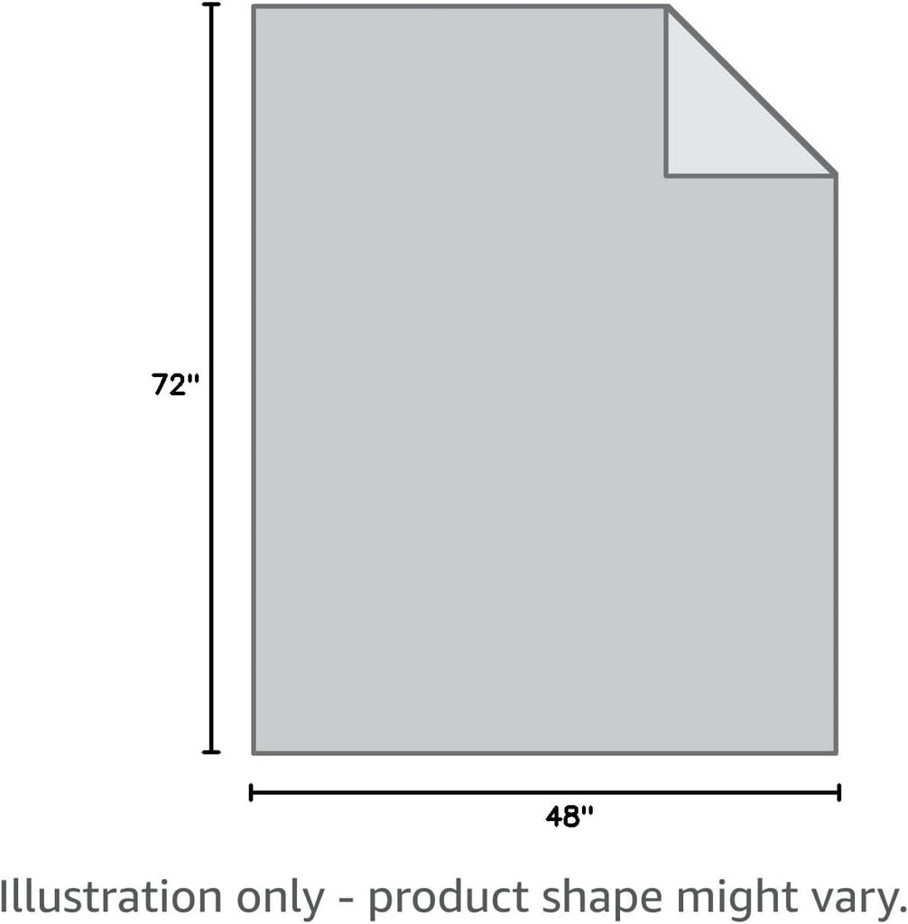 Weighted Blanket (100% Cotton,48''x72'',12lbs, Light Grey), Cooling Weighted Blanket for Adults, High Breathability