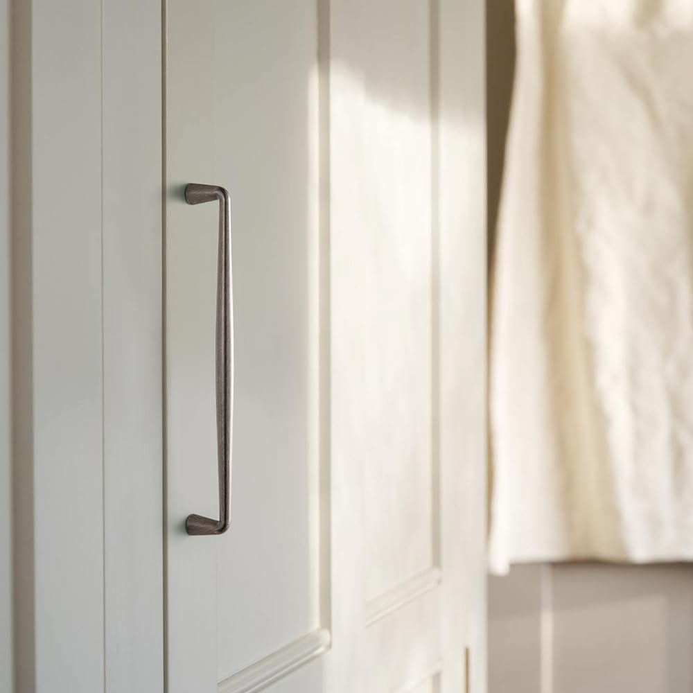 Antique Sliver Zinc Alloy Cabinet Handles - 6.3''(160mm) Hole Center Affordable Luxury Cabinet Pull Hardware , 6 Pack