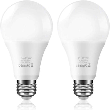 Dusk to Dawn Light Bulb, Sensor LED Bulbs Smart Lights Bulb 5W A19 Automatic On/Off, Indoor/Outdoor Lighting Lamp