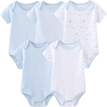 Baby Bodysuit Short Sleeve one-Piece Baby Clothes for Baby Boy and Girls