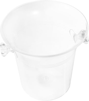 Acrylic Ice Bucket with Handle for Parties and Bars