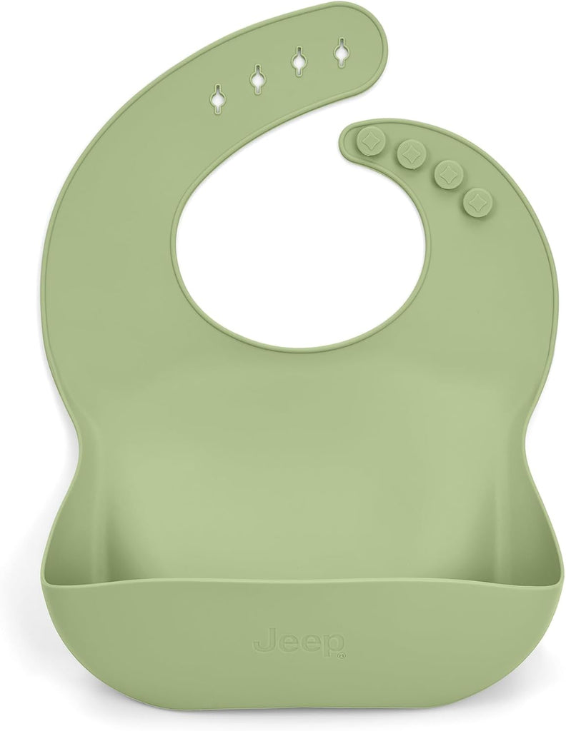 Jeep 100% Silicone Piece Baby Feeding Set by, Light Green