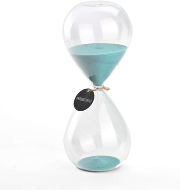 Hourglass Sand Timers - Biloba Hourglass Sand Timer Inspired Glass/Home, Desk, Office Decor