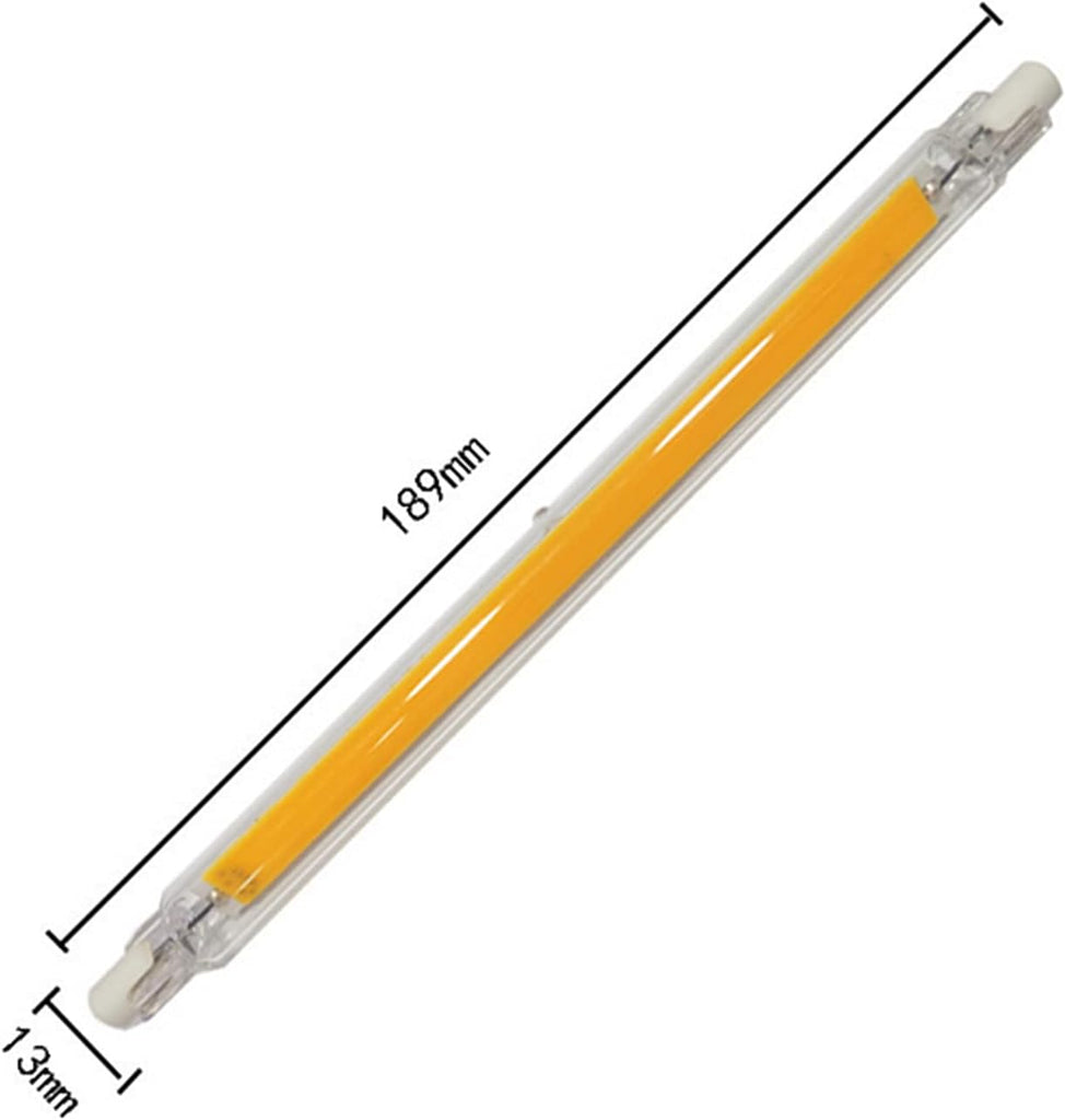 189mm 20W R7S LED Bulbs LED COB Light 100W Halogen Equivalent 189mm R7S LED J T-ype t3 120V Dimmable Double Ended