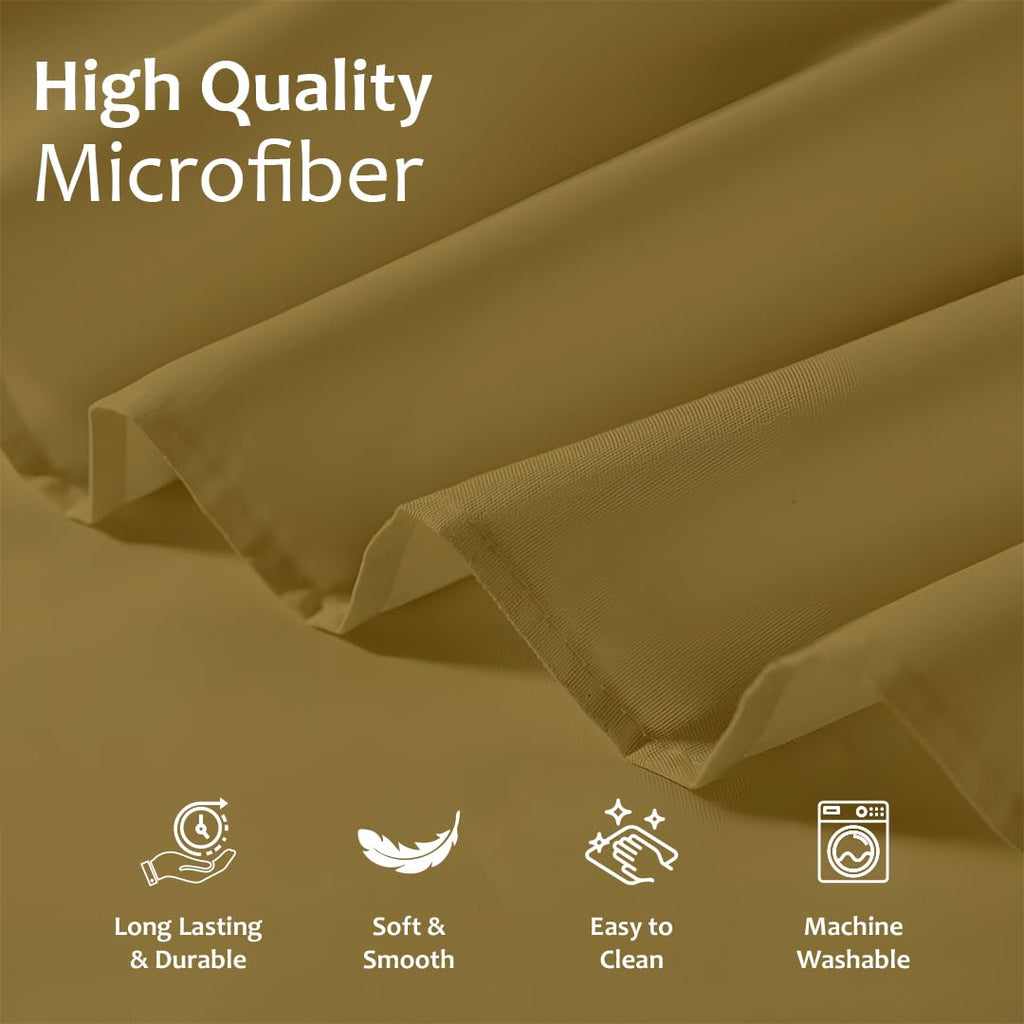 Ruffled Bed Skirt with Split Corners, Gathered Style, 100% Microfiber, 16-Inch Drop, Dust Ruffle Bedskirt with