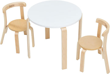 Kids Table and 2 Chairs Set, Wooden Table and Chairs for Kids & Toddler,Kid Wooden Furniture