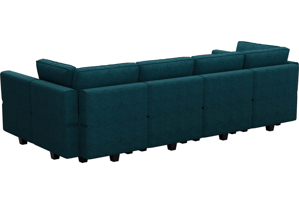 Modular Sectional Sleeper Sofa Bed Convertible Sectional Couches . Peacock Blue Couch