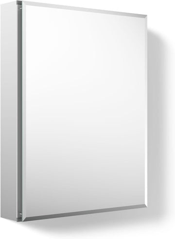 Frameless Bathroom Mirror Medicine Cabinet, 20 in x 26 in