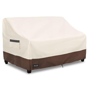 Outdoor 2-Seater Loveseat Cover, Waterproof Heavy Duty Patio Furniture Covers, 58W x 33D x 32H Inches Outdoor Couch