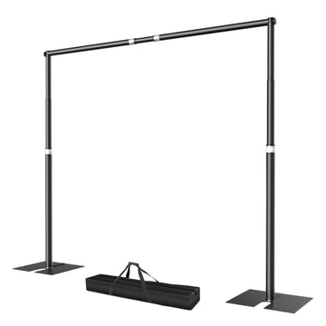 10x10ft Heavy Duty Backdrop Stand, Pipe and Drape with Flat Base