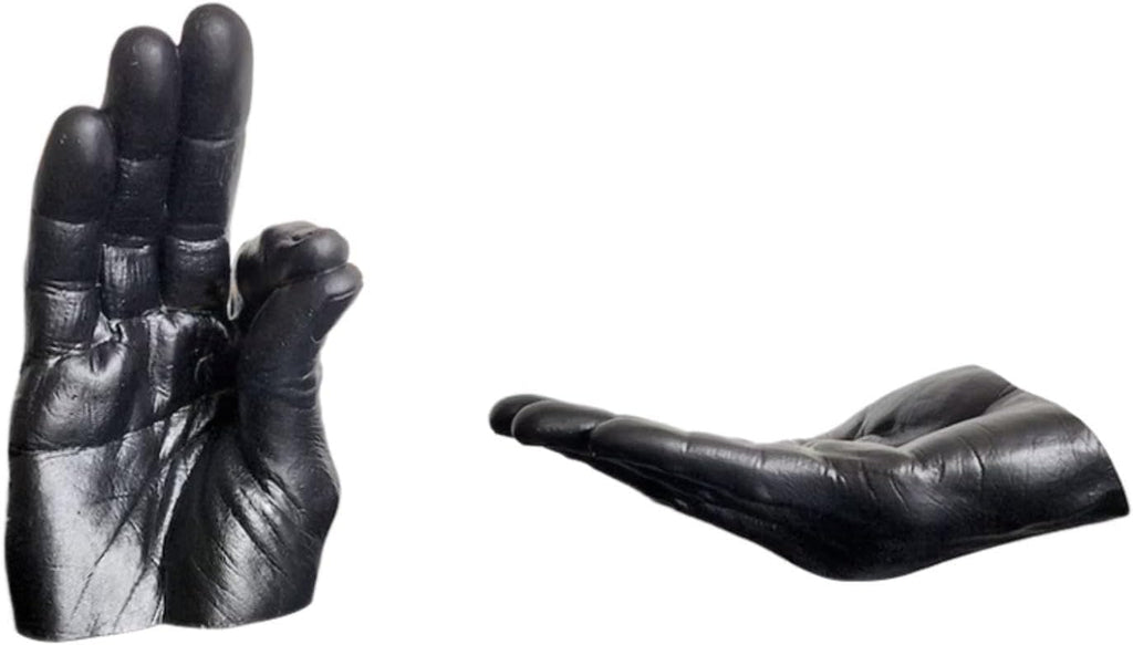 Hand Statues Incense Burner Incense Holder Tabletop Ornament Decorative Figurines, Black
