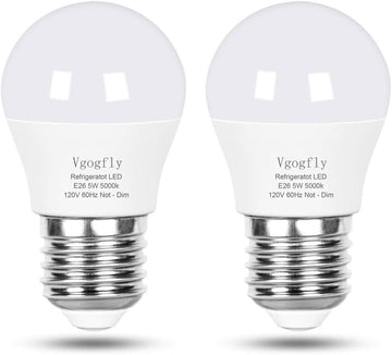 LED Refrigerator Light Bulb 40W Equivalent 120V A15 Fridge Waterproof Bulbs 5 W Daylight White 5000K E26 Medium Base