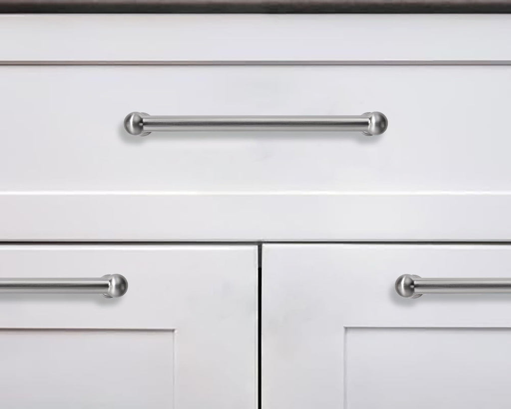 Appliance Handle Pull 18 Inch Hole Center Solid Brushed Satin Nickel Cabinet Pulls Heavy Duty Vintage Cabinet