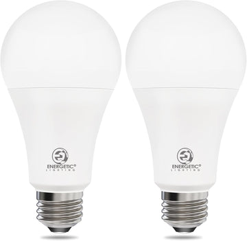 Radar Motion Sensor Light Bulbs, 14.5W 100W Equivalent A21 LED Bulb, 1500LM Dusk to Dawn LED Bulbs, Daylight 5000K