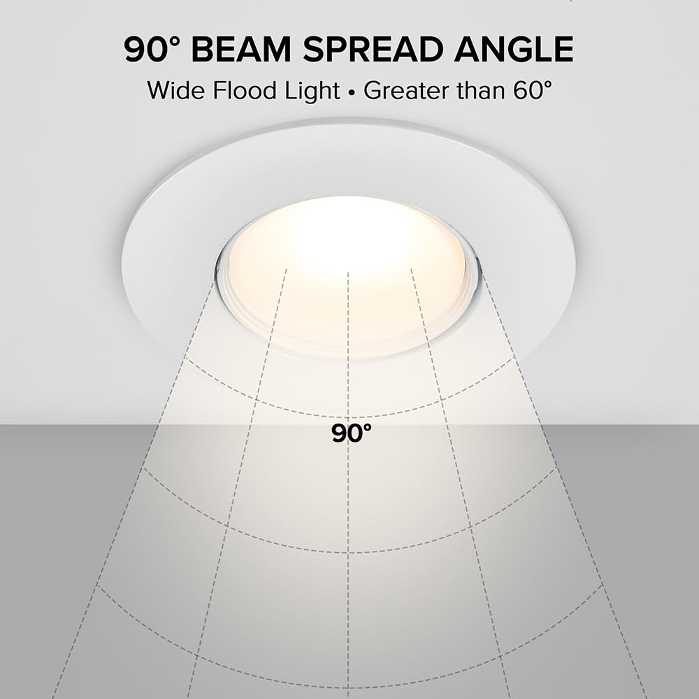 5" & 6" Rotatable LED Retrofit Downlight Gimbal, 1200 Lumens, 5 CCT