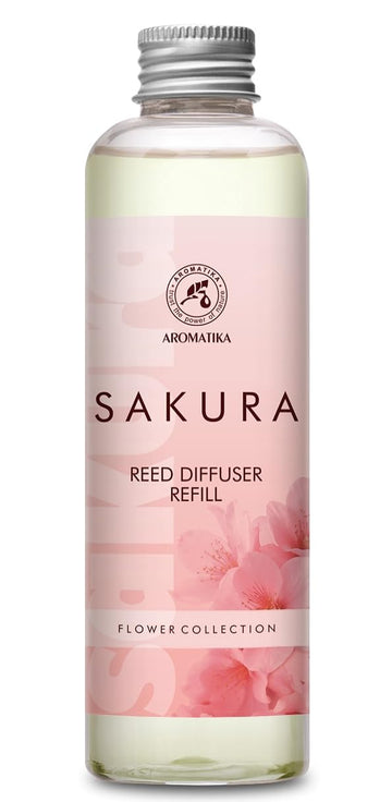 Reed Diffuser Refill Sakura 6.8Fl Oz - Aroma Refill for Reed Diffuser - Home Fragrance Diffuser - Air Freshener