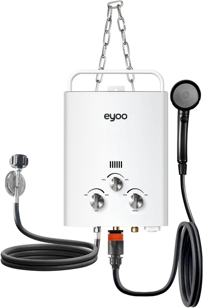 1.32 GPM Portable Propane Water Heater, 34, 000 BTU 5L Tankless Water Heater Gas for Outdoor
