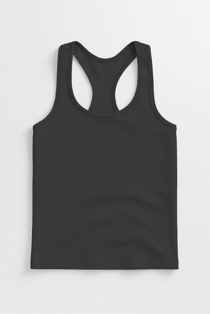 Premium Girls Seamless Supersoft Wide Strap Comfortable Racerback Tank (Made with Love in The USA)