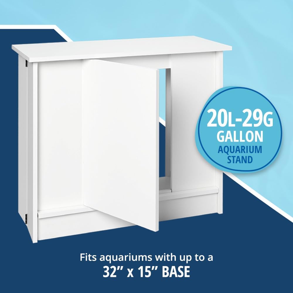 20-29 Gallon Fish Tank Stand, Durable Water-Resistant Wood