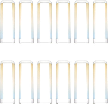 T8 U Bend LED Tube Light Hybrid Type A+B Shatterproof Plug & Play or Ballast Bypass 15W (32W Equivalent) 1900 Lumen