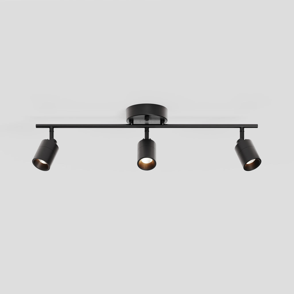 Shura Bronze 3-Light Track Light with Rotatable Heads, Integrated LED Bulbs, 2 ft. Track Lighting Kit, 3000k, 1470
