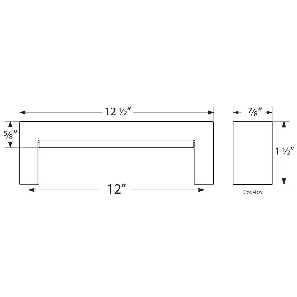 Keaton Appliance Pull Available as Single, Concealed Surface (CS), or Back to Back (BTB) in 6 Finishes