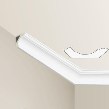 Ceiling Crown Molding Trim, 40 Ft High Impact Polystyrene Ceiling Moulding