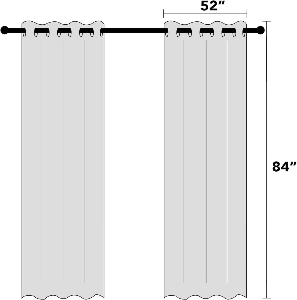 Natural Linen Curtains 100% Blackout Linen Curtains for Bedroom Full Blackout Curtains 84 Inches Long Living Room