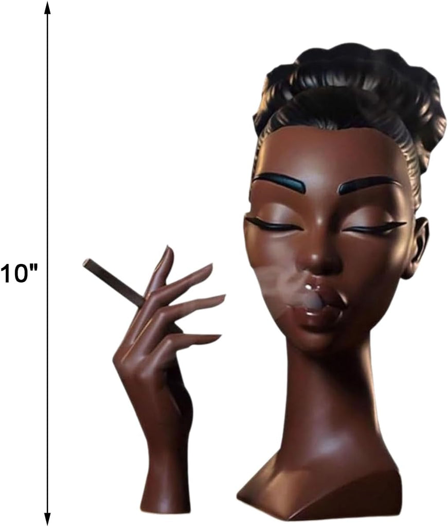 Head Incense Holder Black Women, Head Incense Burner Black Women, Solange-Headscents Incense Holder, Livingroom, Home