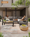 Aluminum Outdoor Patio Furniture Set | Graphite for Patio, Garden & Porch
