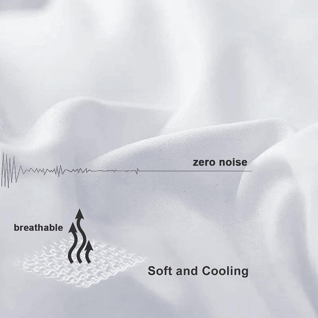 All-Season Queen Size Cooling Comforter Duvet Insert - White