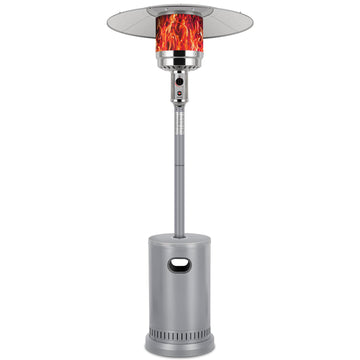 50, 000 BTU Propane Patio Heater, Stainless Steel Burner with Wheels, Table Design, Triple Protection System Outdoor