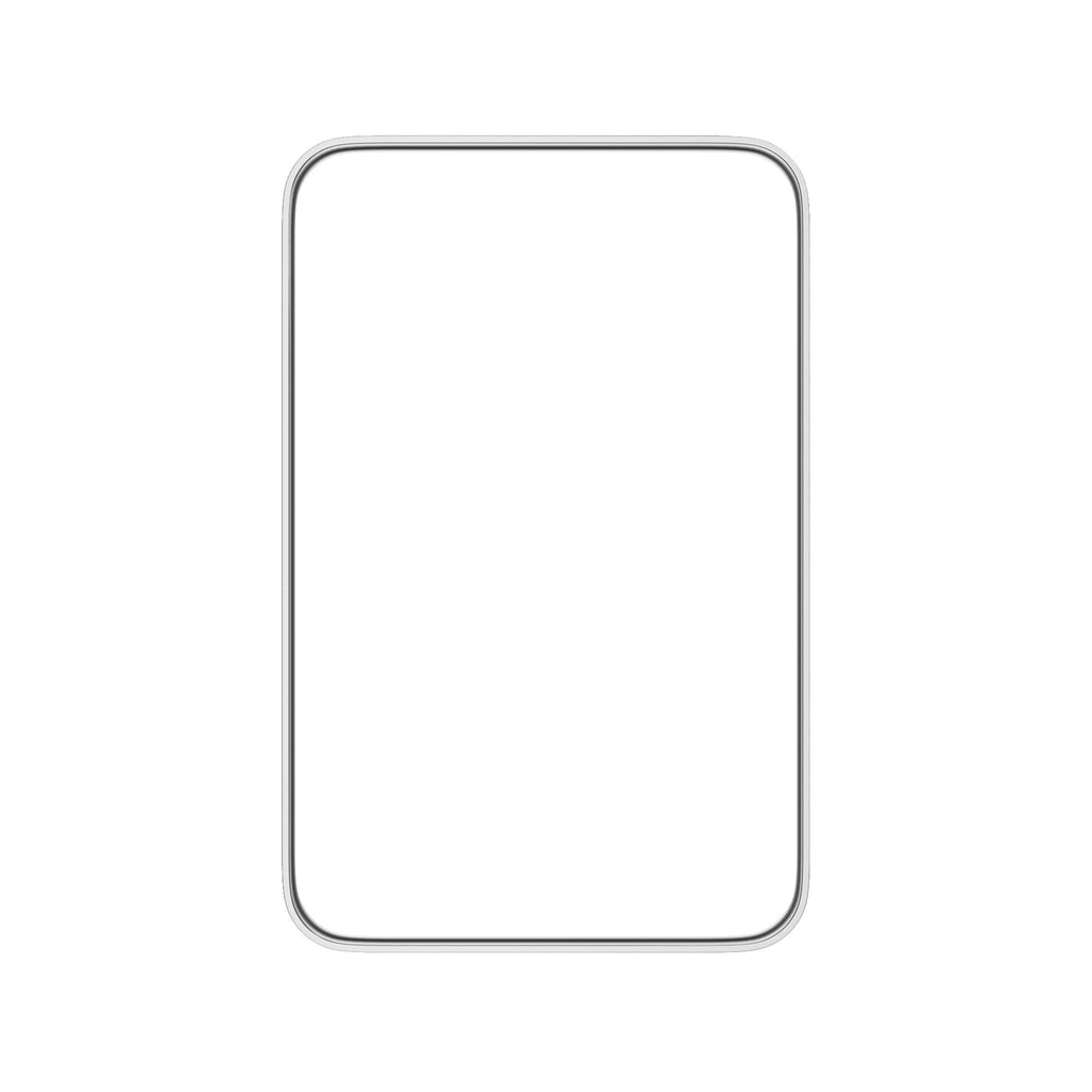 Brushed Nikcel 16"*20" Bathroom Mirror for Wall, Wall Mounted Square Metal Mirror (Horizontal/Vertical)