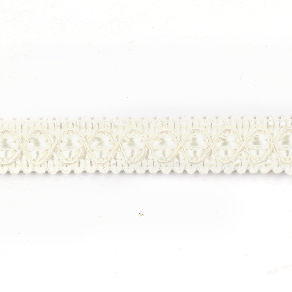 Gimp Braid Trim, 10 Yards 0.59 Inch Fabric Trim, White